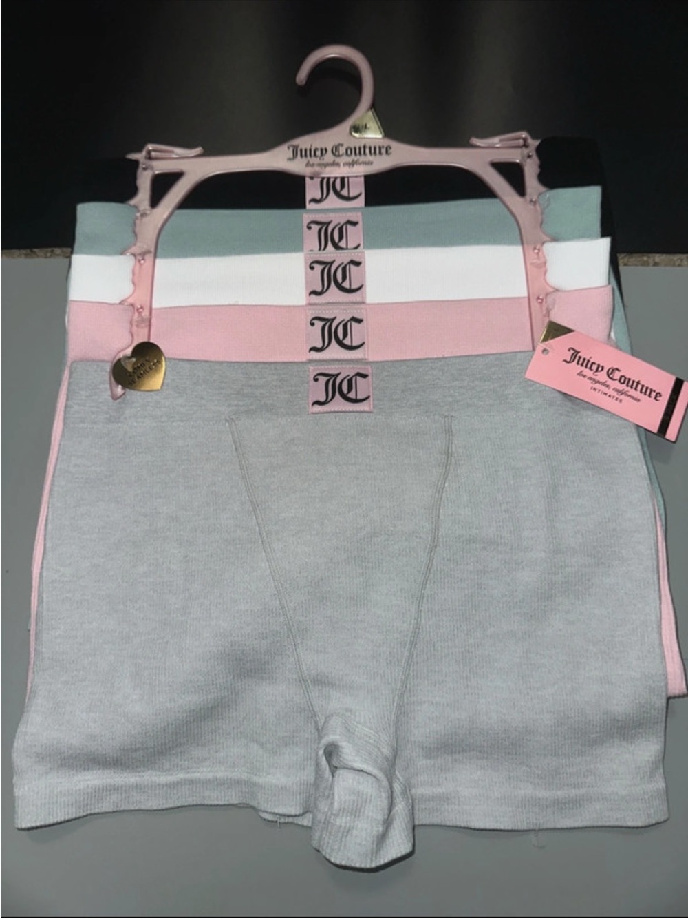 Juicy Couture women panties Set in Gray, Pink, White, Mint